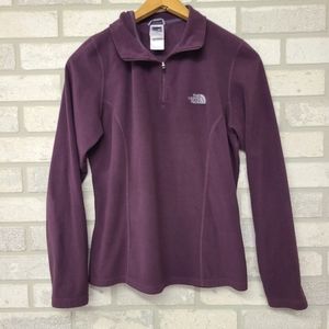 The North Face Maroon Fleece Pullover Size Medium